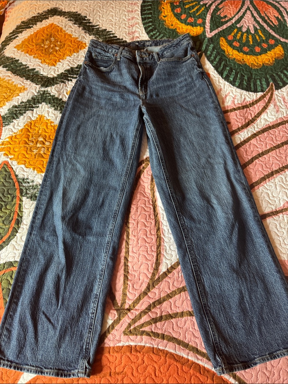Old Navy Classic Wide-Leg Women's Jeans — Dark Blue